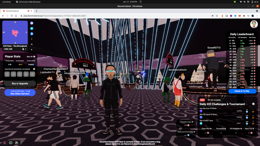 Avatar in Decentraland Metaverse
