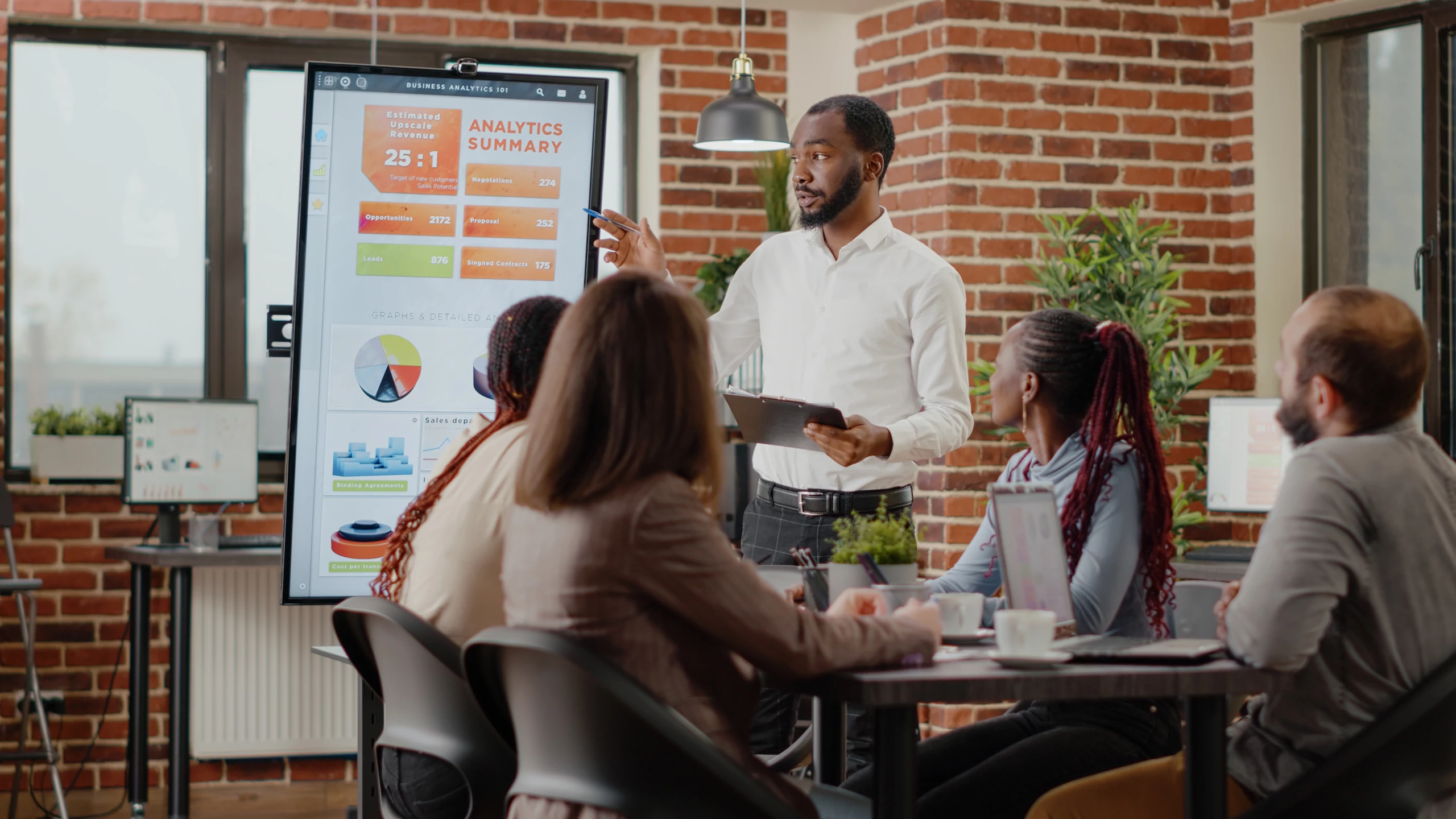 diverse people in a meeting