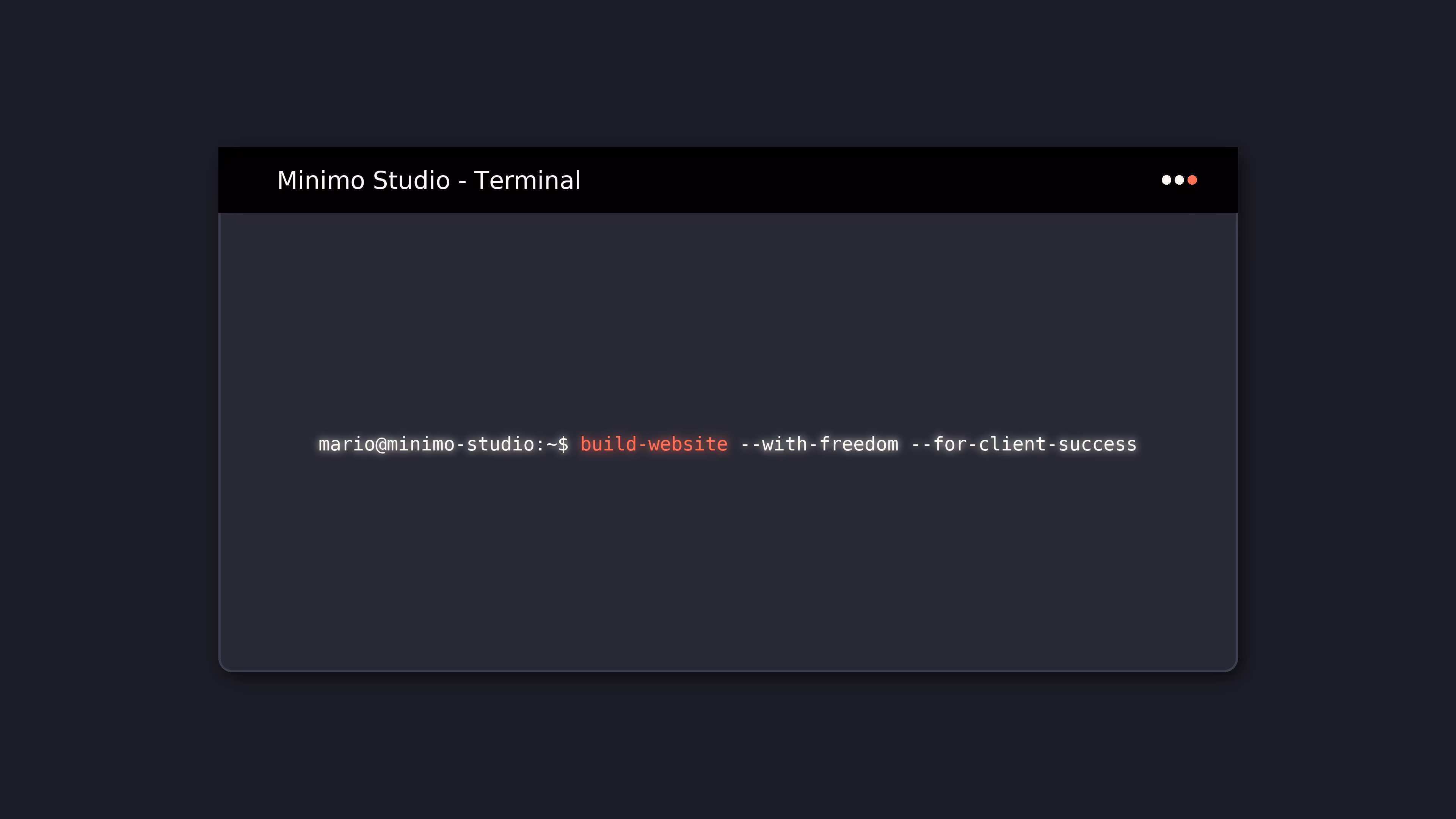 terminal screen